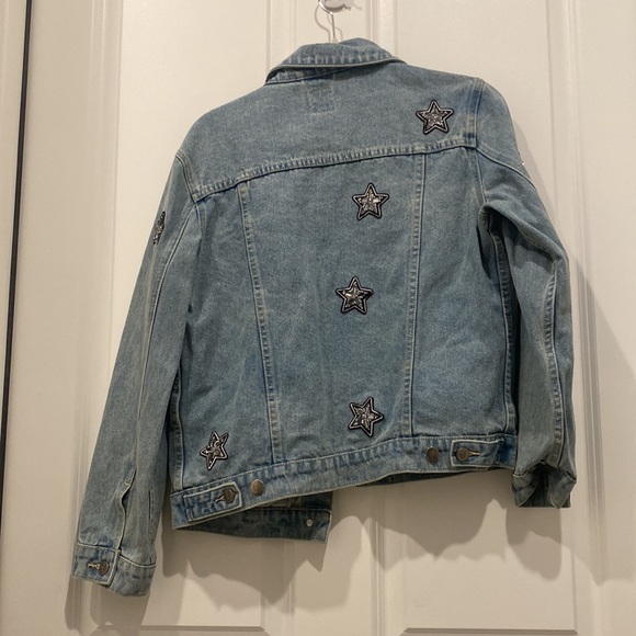Mink pink Jean Jacket with Star detail - Picture 4 of 4